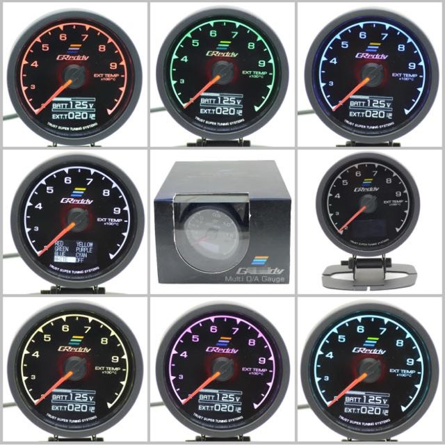 GREDDY Boost meter DEFI Multi Gauge Meter 2 in1 7colours Boost Turbo ...