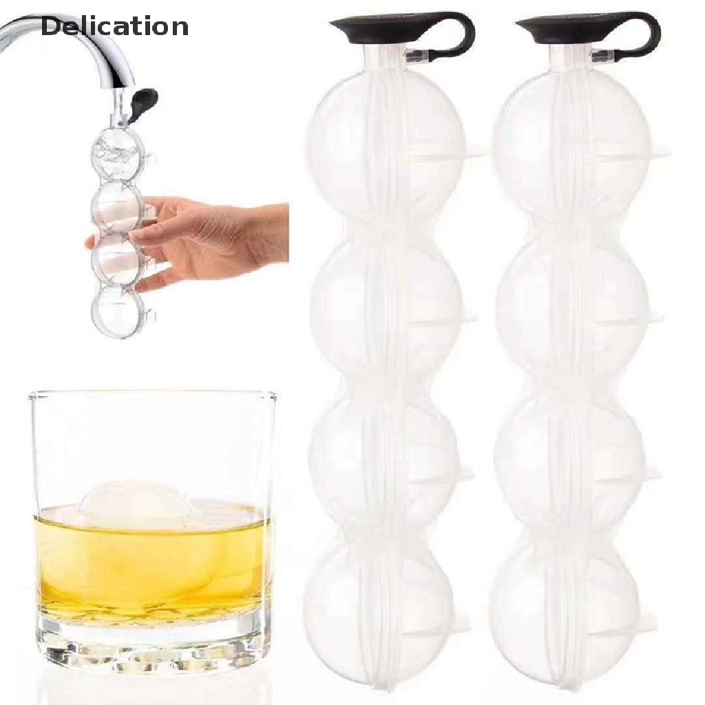 Delication Round  Ice Mould Ice Ball Maker DIY Ice Cream Mold Plastic Whiskey Ice Cube