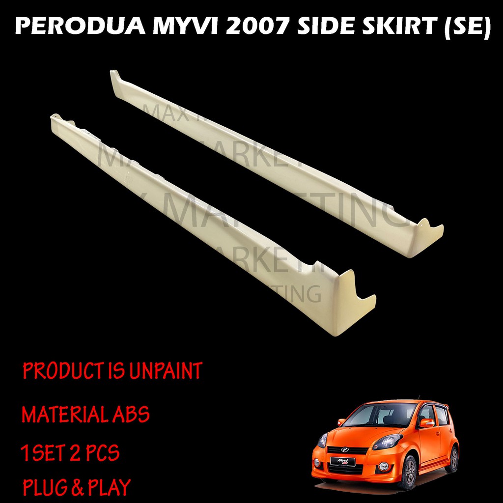 Buy Perodua Myvi 2007 Side Skirt Se Abs191 Bodykit Seetracker Malaysia