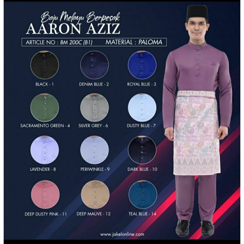 Baju Melayu Jakel Aaron Aziz Shopee Malaysia