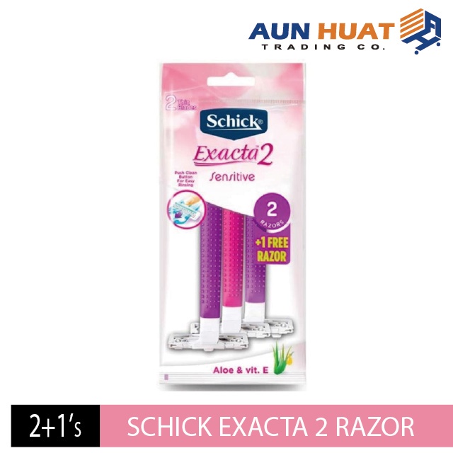 SCHICK EXACTA 2 WOMEN'S DISPOSABLE RAZOR (2s+1s) | Shopee Malaysia