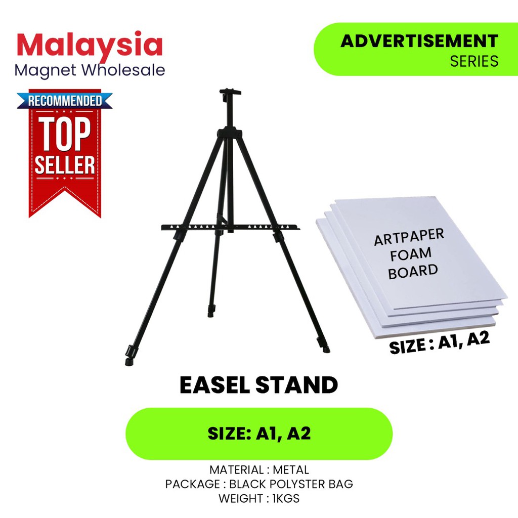 METAL Easel Stand / Metal Easel Stand With Printing Foam(Ready Stock Ship From Malaysia