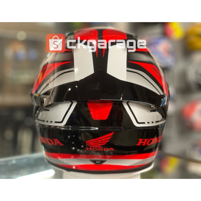 New Helmet Kyt Nfj Honda White Red Demon Latest Double Visor Original Ckgarage Ckoutlet Shopee Malaysia