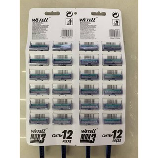 WETELL III PLUS Triple Blade Disposable Razor Pisau Cukur Shaving ...