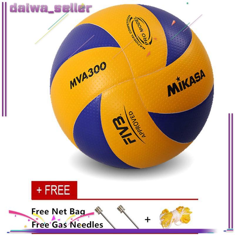 Mikasa MVA 300 Volleyball Soft PU Volley Ball MVA300 with Gas Neddle