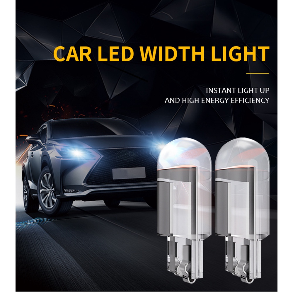 Versatile Reliable 1PCS Car T10 Led W5W 168 194 2825 Pure Glass Ligh Bulb COB Wedge Parking Light Side Door Interior - Image 4