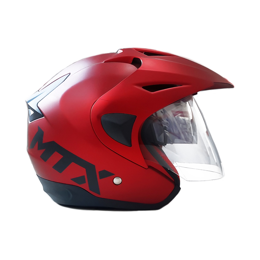 Yamaha Helmet Yjn16 Mtx Sv Half Red Shopee Malaysia