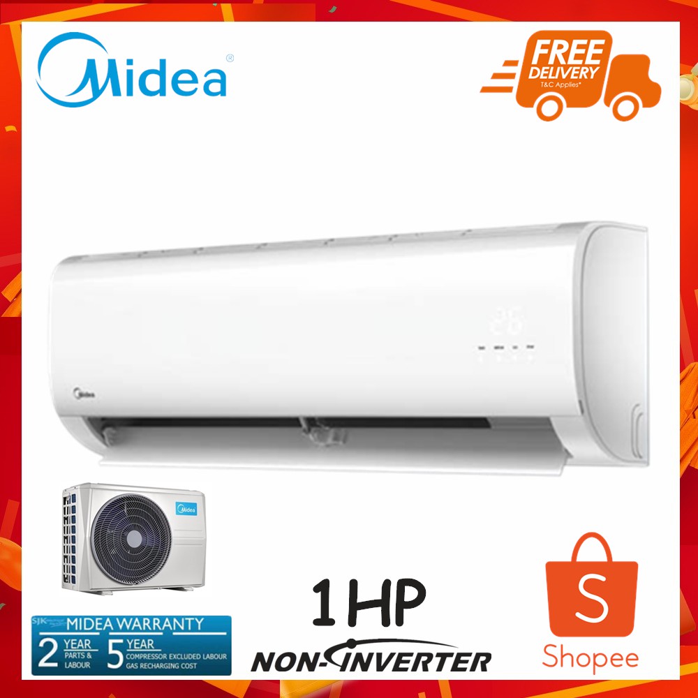 MIDEA 1HP R410A AIR CONDITIONERS MS SERIES MSMA-09CRN1 | Shopee Malaysia