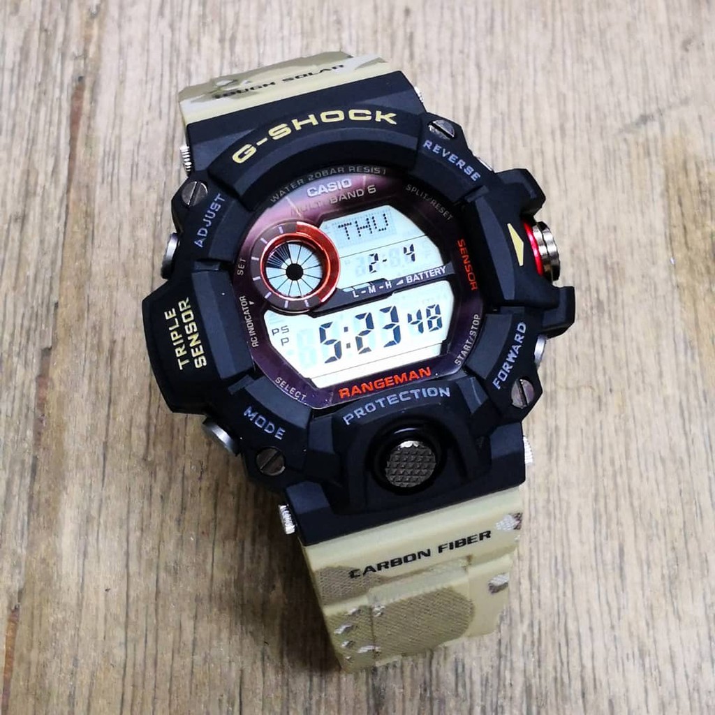 g shock army colour watch