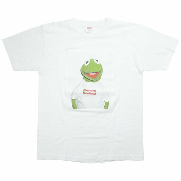 kermit wearing supreme shirt