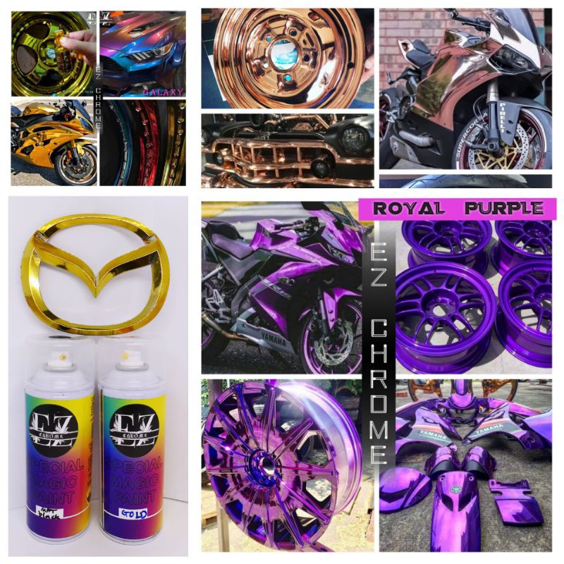 Ez Chrome Spray Magical Paint Motorcycle Coating spray Ez coat Chrome