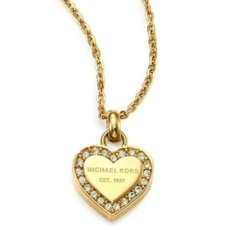 mk heart necklace