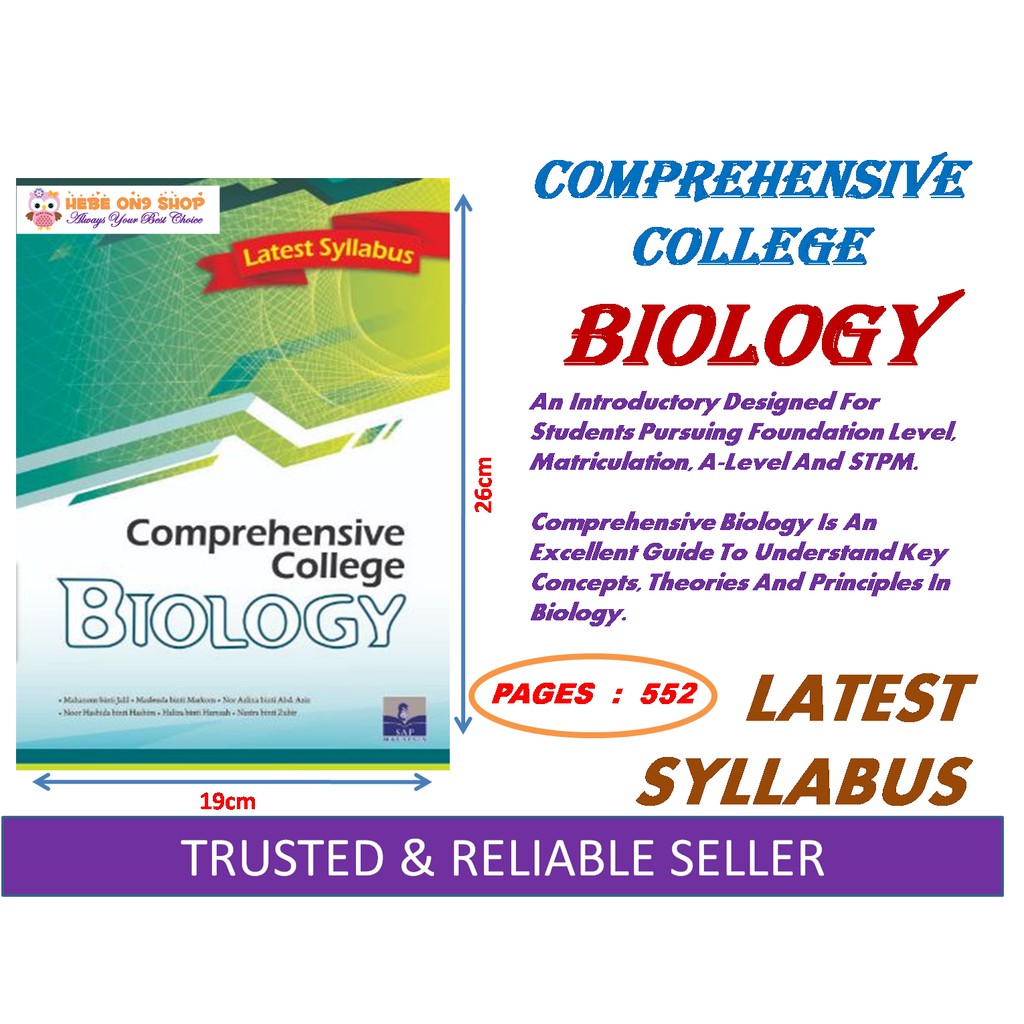 Comprehensive College Biology (Latest Syllabus) 2019 - SAP Malaysia ...