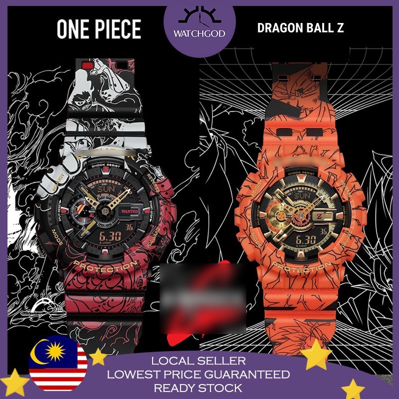 [Malaysia 3 Year Warranty] ? One Piece ? Dragon Ball ? G Sports Digital Unisex Men Women Watch Jam Tangan Lelaki Wanita