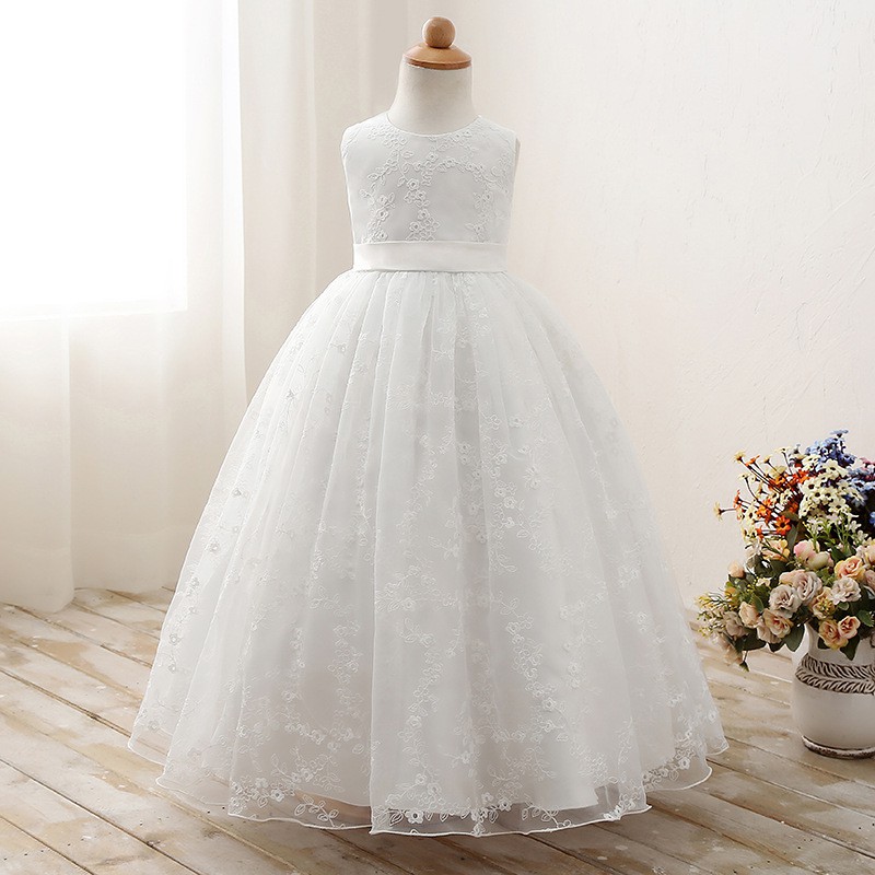 white wedding dresses for kids