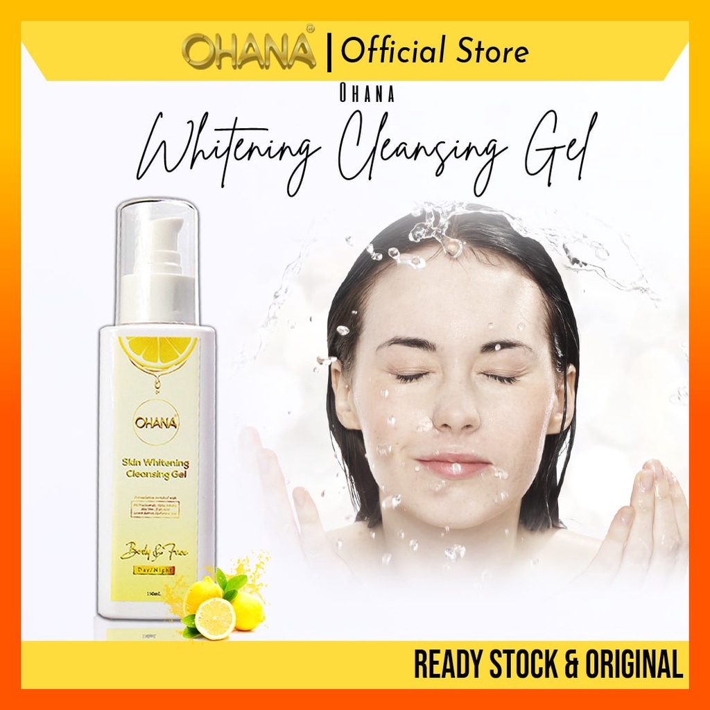 OHANA Whitening Gel Cleanser (150ml) Cleanser Parut Gelap Kulit