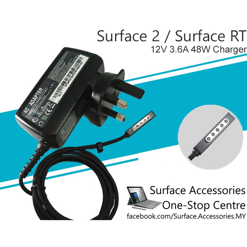 Malaysia Microsoft Surface 2 Charger Microsoft Surface Rt Charger Rt2 Shopee Malaysia