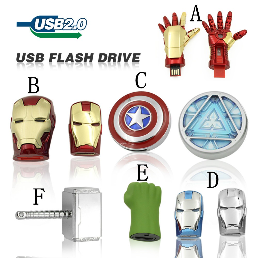 USB Flash Drive AVENGERS Memory Stick 32GB IRONMAN Captain America Thor Hulk