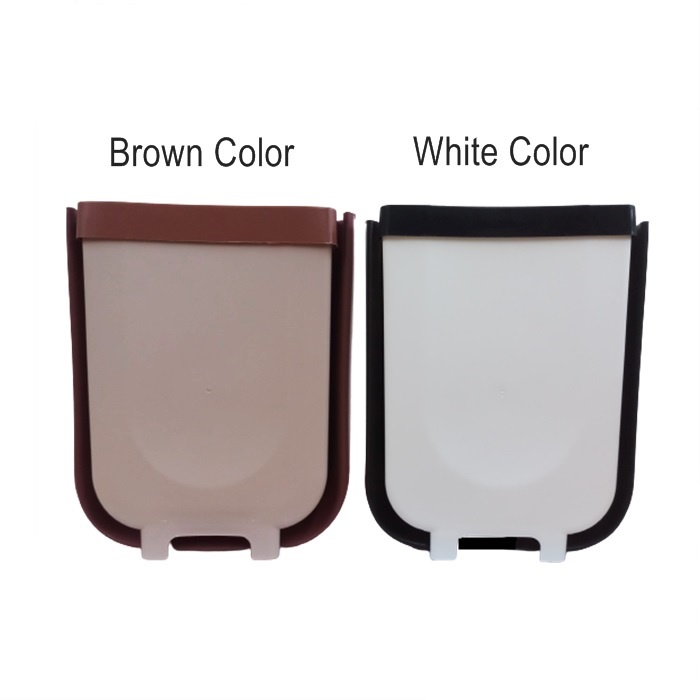 Foldable Waste Bin Kitchen Door Hanging Trash bin Tong Sampah