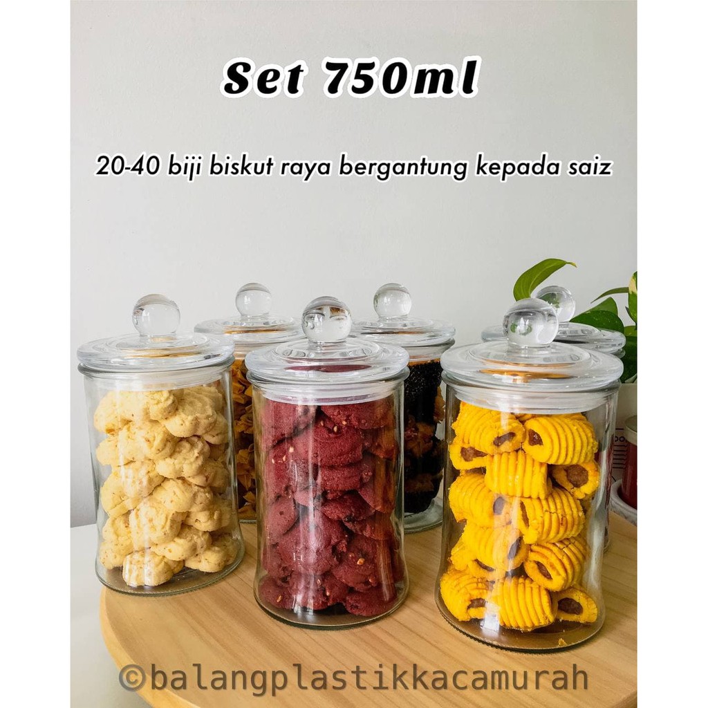 750 Ml Eksklusif Balang Kaca Kedap Udara Airtight Glass Jar Shopee Malaysia