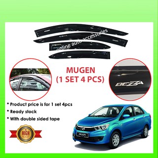 Perodua Bezza Door Visor Mugen Air Press  Shopee Malaysia