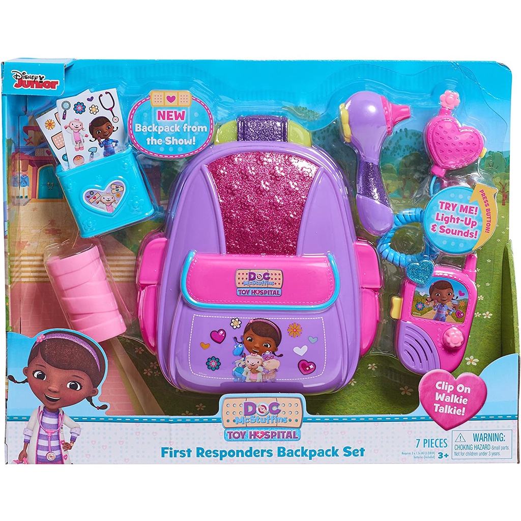 Doc McStuffins First Responders Backpack Set Toy | Shopee Malaysia