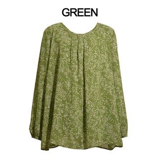 Plus Size Printed Chiffon Blouse Baju Saiz Besar 5XL Plus Size Printed Chiffon Blouse Baju Saiz Besar 5XL