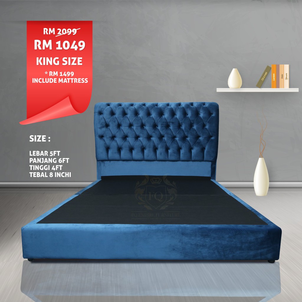 Promtion New Divan Bed King Direcr For Factory Exclusive Katil Only 300 Unit Shopee Malaysia