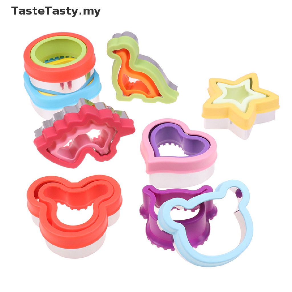 TasteTasty Sandwich Cutter Set for Kids Easter Animal Dinosaur Stainless Steel Bread Mould .