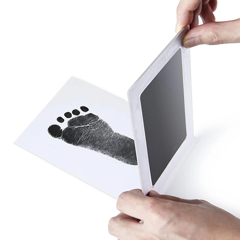 Baby Footprint Print Safe Non-Toxic Ink Pad Sets/ Newborn Disposable Clay Keepsakes/ Cat Dog Paw Prints Inkpad Kit/ Hand