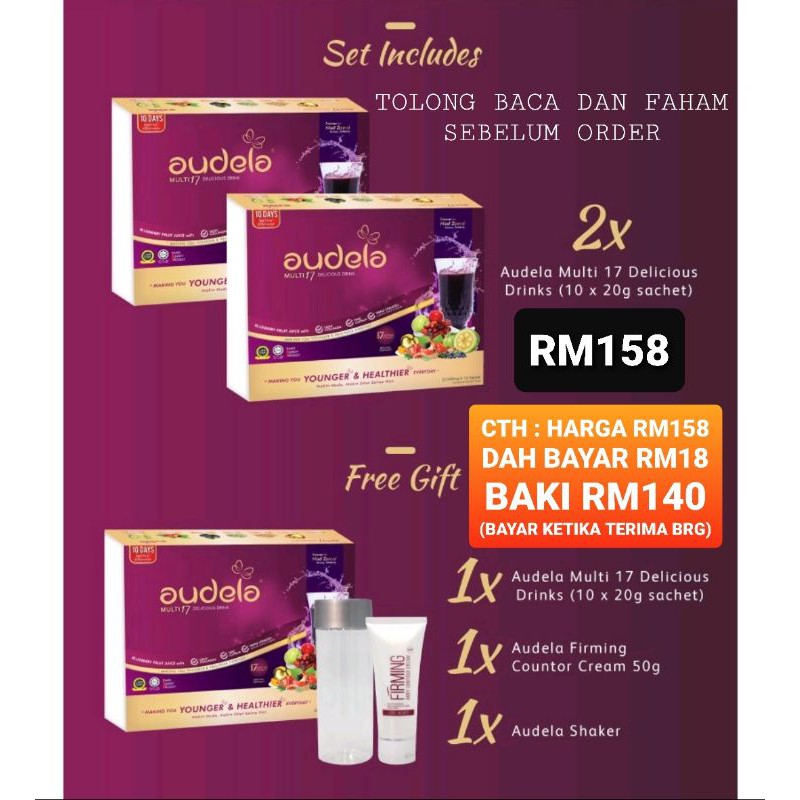 Offer Rm158 Audela Multi17 3 Box Dah Byr Rm8 Baki 1 5 0 Byr Ketika Terima Brg