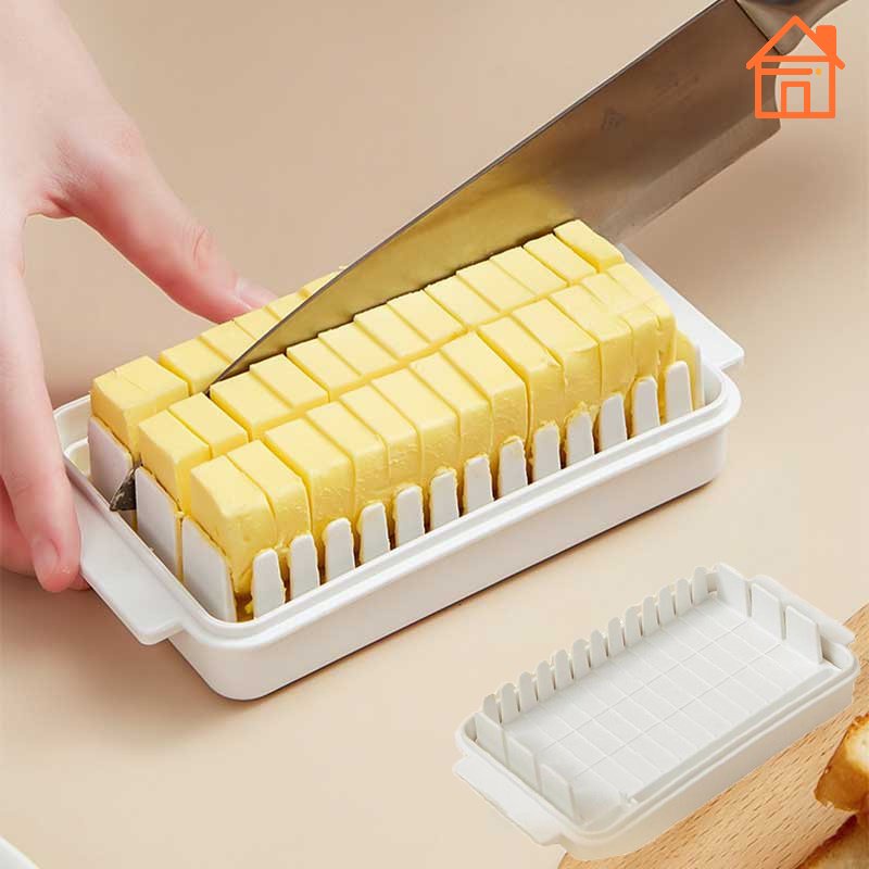 Eco-friendly Kitchen Accessories Breakfast Cheese Butter Storage Box / Butter Cutting Tools Fresh-keeping Boxes