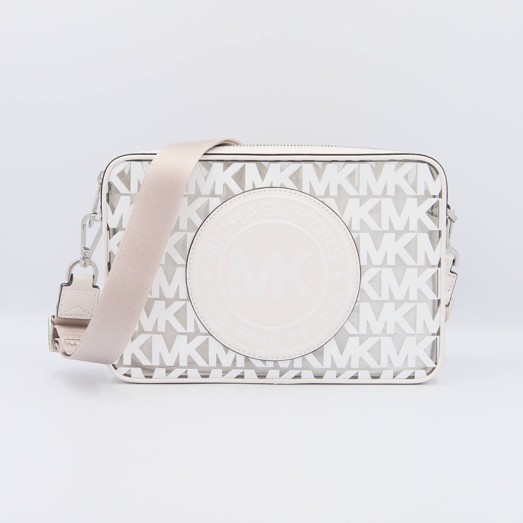 Michael Kors Large EW Fulton Sport 35S0SF0C3P Crossbody Bag In Optic White  | Shopee Malaysia