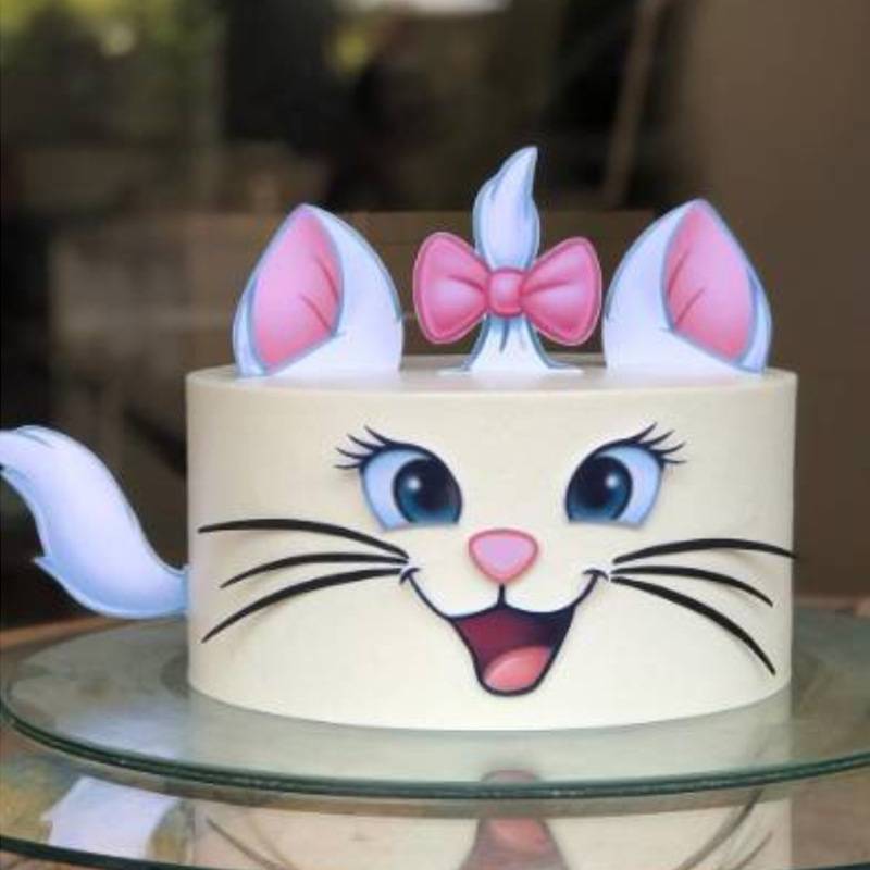 Buy Lovely Hello Kitty Bowknot Cat Cake Topper Birthday Wedding 