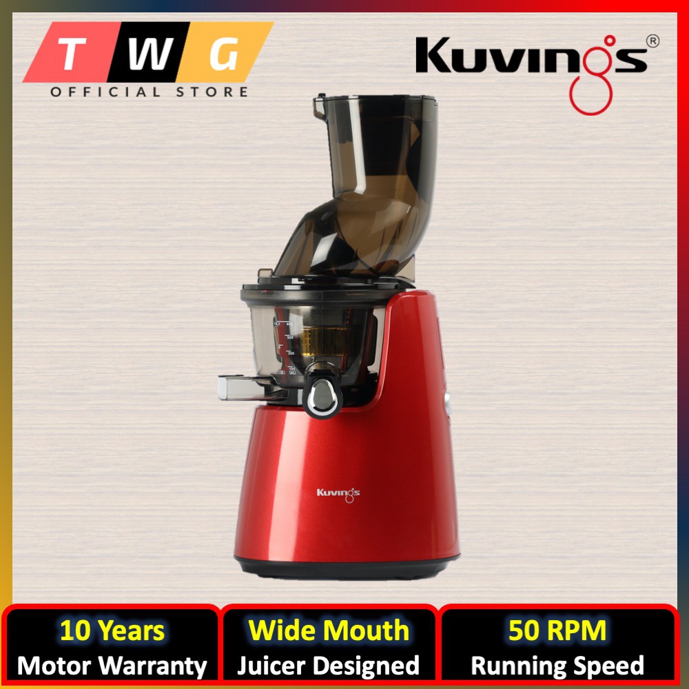 Kuvings Wide Mouth E7000R Cold Pressed Slow Juicer with Dessert Makers E7000