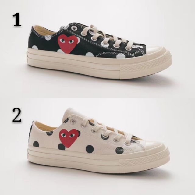 cdg play converse polka dot