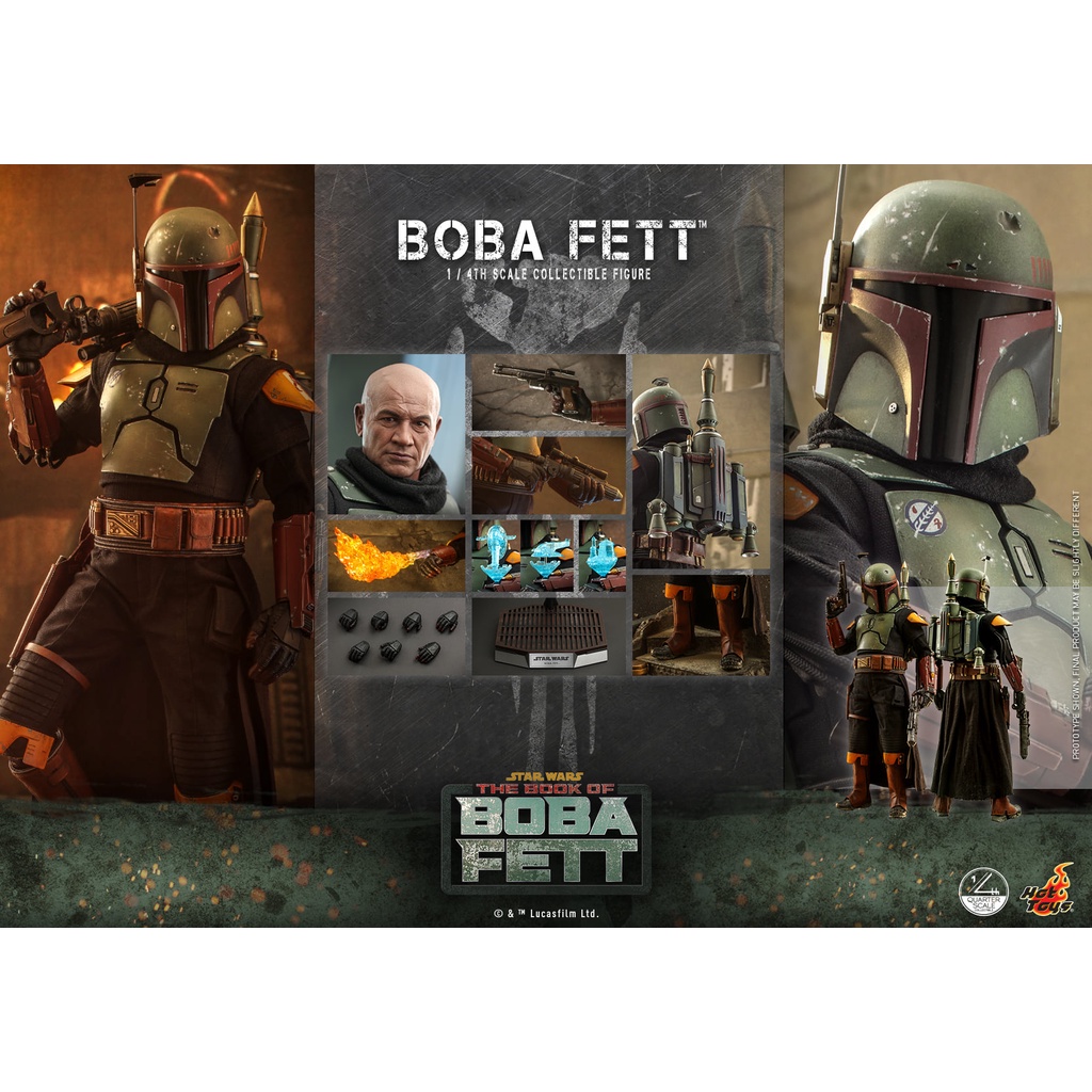 Hot Toys P O Qs022 Star Wars The Book Of Boba Fett 1 4th Scale Boba Fett Collectible