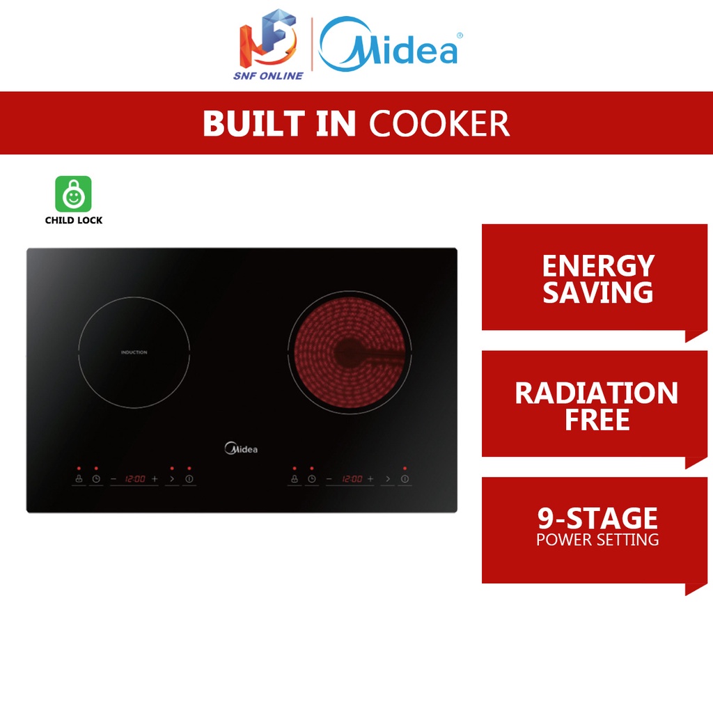 Midea Hybrid induction And Ceramic Cooktop (70 cm) MCIHD361 Shopee