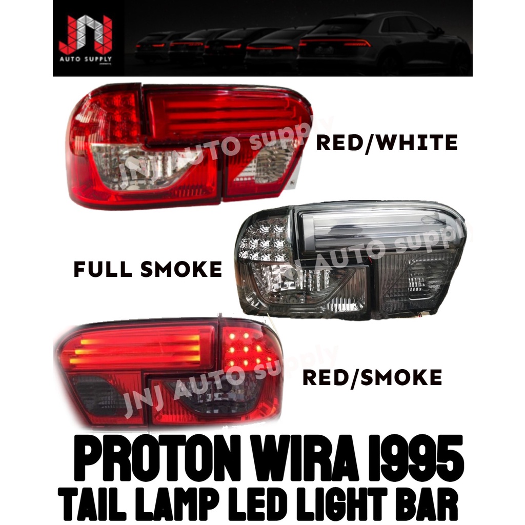 Proton Wira 1995 led + light bar Tail Lamp +back up lamp design red