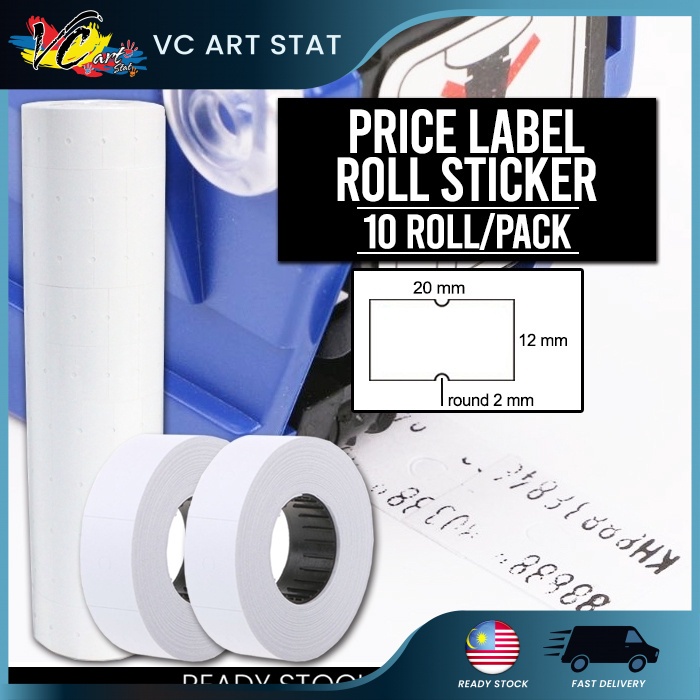 Price Label Roll Sticker 100s - 10 rolls (Per Pack) | Shopee Malaysia