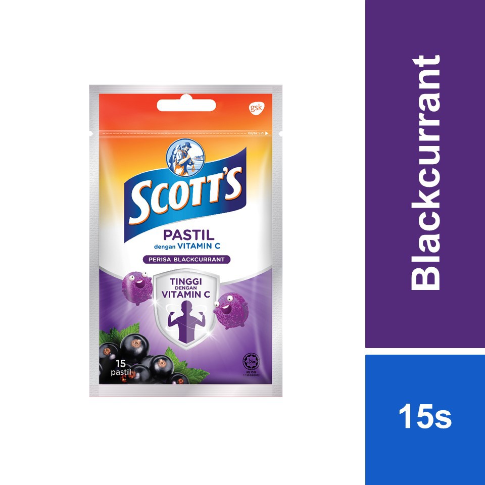 Scott's Vitamin C Gummies Blackcurrant 15s Shopee Malaysia