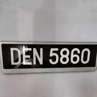 NUMBER PLATE KERETA (SAIZ UKURAN JPJ) CODE:(B) | Shopee ...