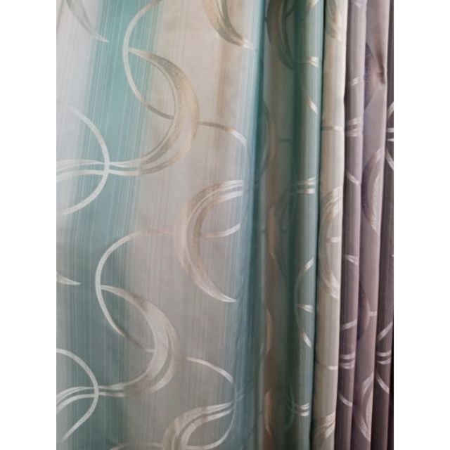 Curtain Gradient Langsir  Tone Colour Bercorak Bidang 126 