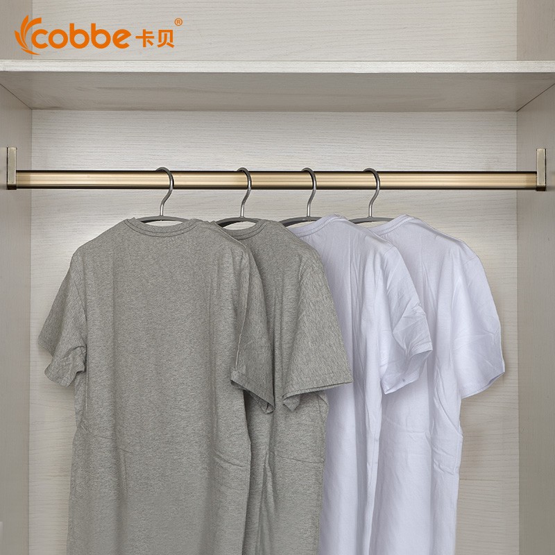 Wardrobe Clothes Rail Closet Crossbar Cabinet Hanging Rod Cabinet