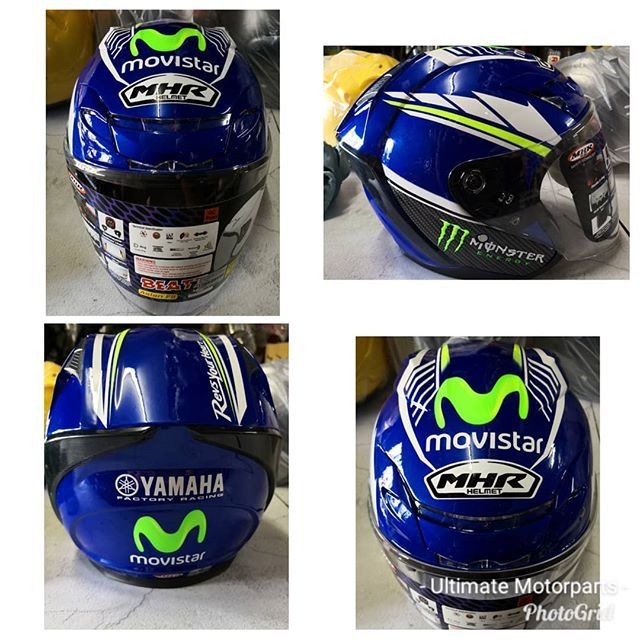 Movistar MHR Helmet Yamaha Monster Energy Helmet | Shopee Malaysia