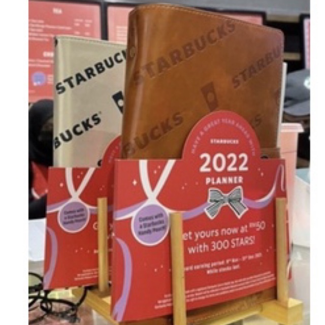 SALE STARBUCKS PLANNER 2022 Original Limited BROWN Edition Included Pouch! FREE PAPER BAG!!
