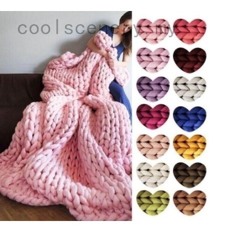 Sale 4Balls x50g Super Soft Cotton Chunky 16Ply DIY Hand Wrap Shawl Knit Yarn 30