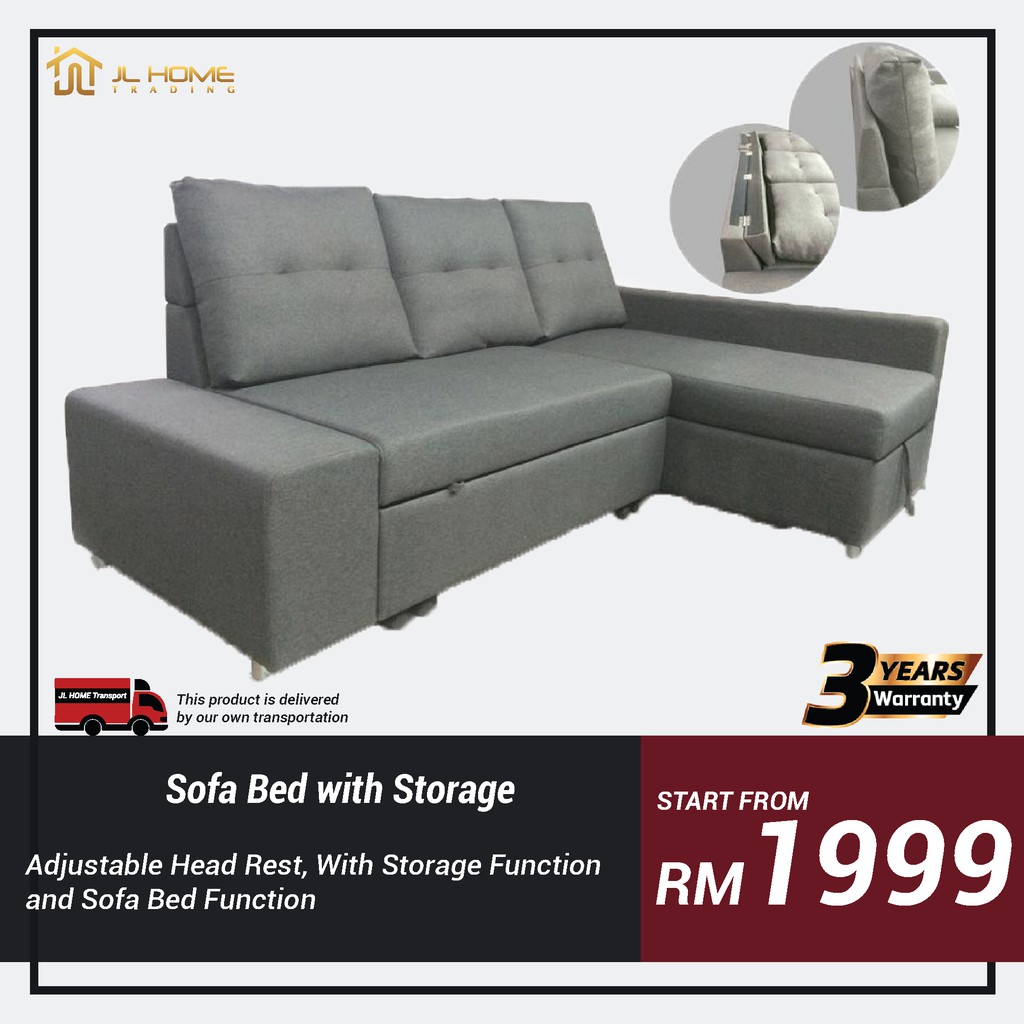 L Shaped Sofa Bed Malaysia Baci Living Room