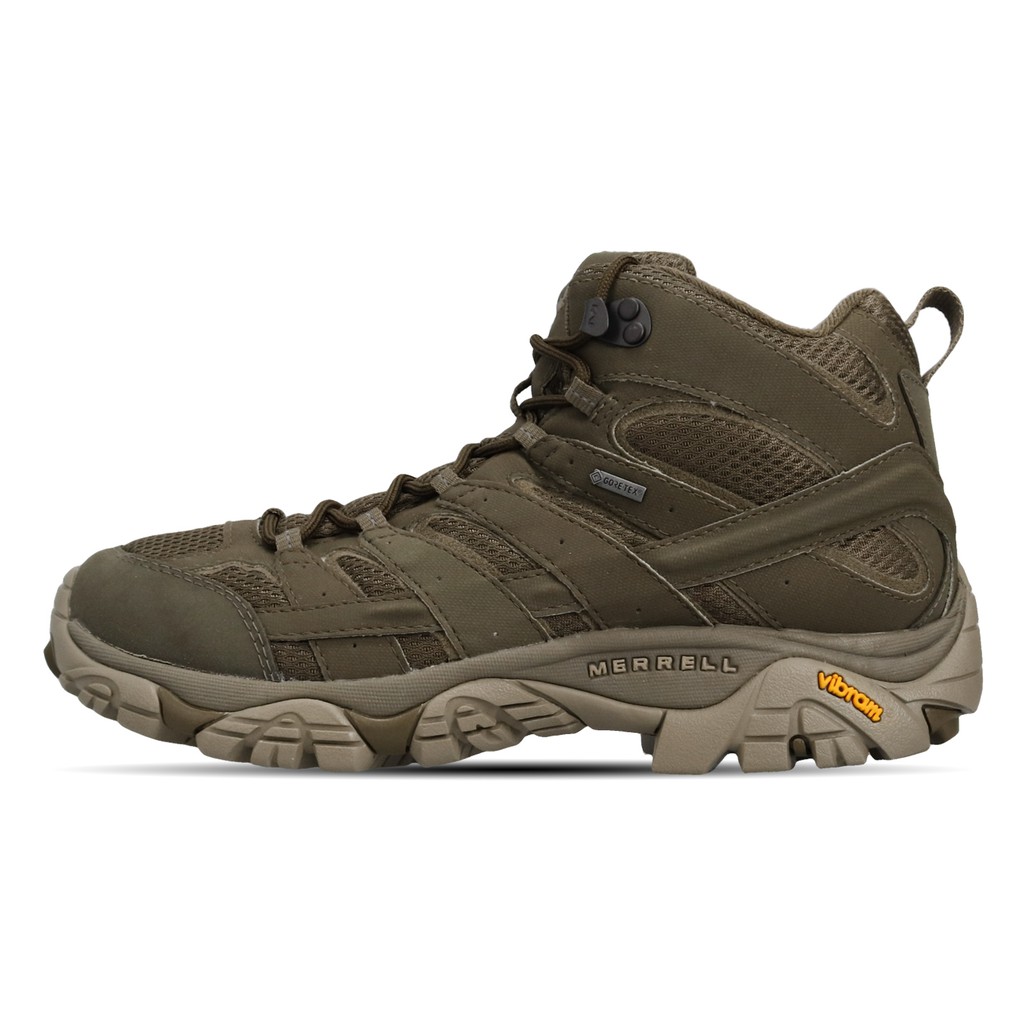 Merrell Outdoor Shoes Moab 2 Mid Gtx Wide Last Green Grey Men S Shoes Sports Shoes Shopee Malaysia