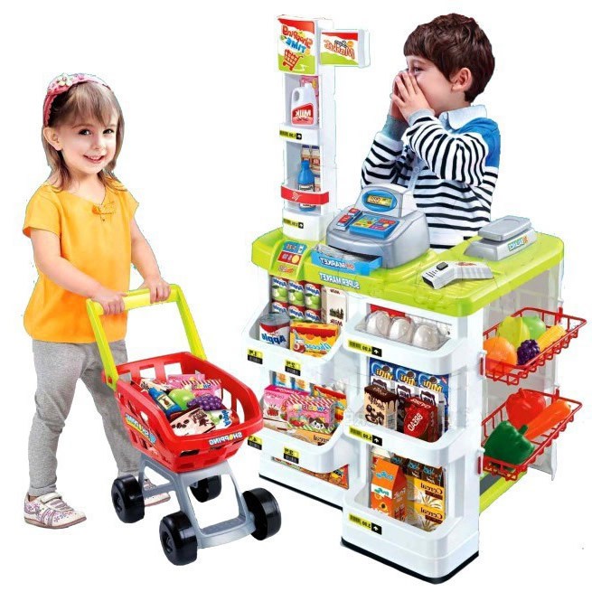 kids play trolley